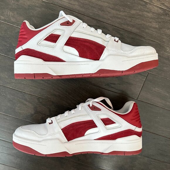 Puma Slipstream Always On Lace Up Mens White/Maroon Sneakers US 12 - Picture 7 of 12